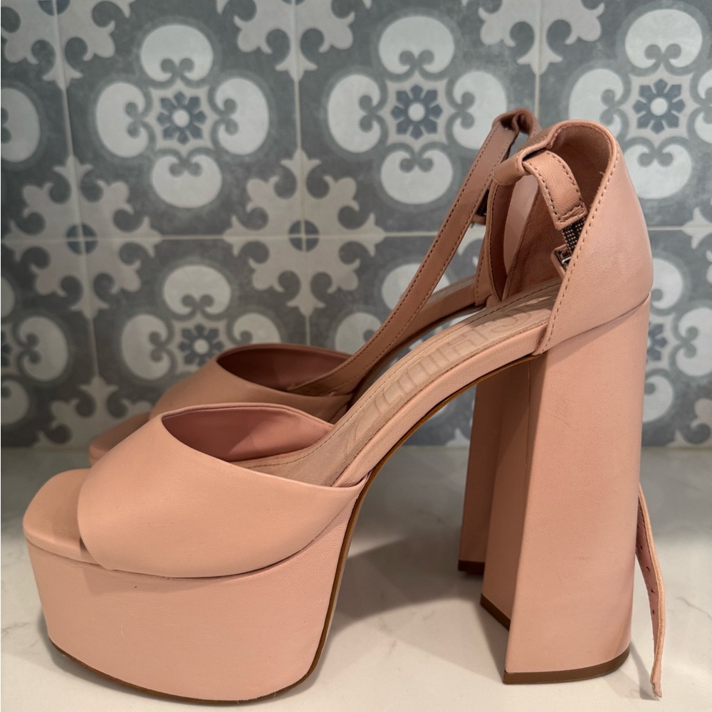 SCHUTZ Blush Pink Platform Sandals